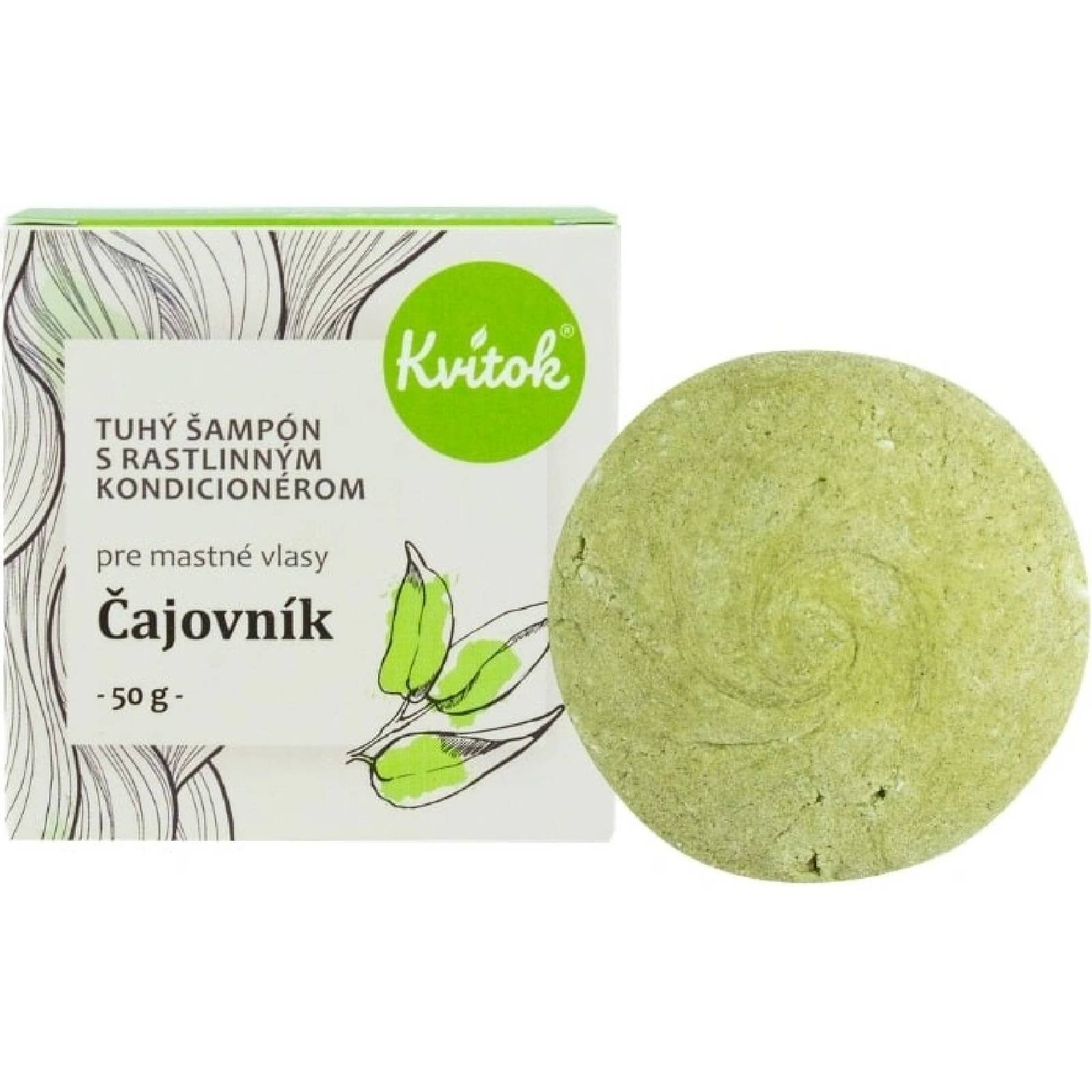 Kvítok tuhý šampon na mastné vlasy čajovník 50 g